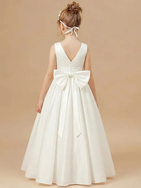 A-line Scoop Bowknot...