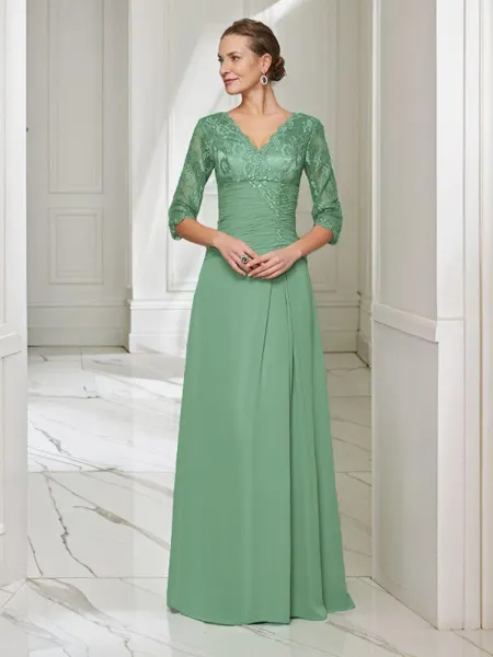 A-Line/Princess V-neck...