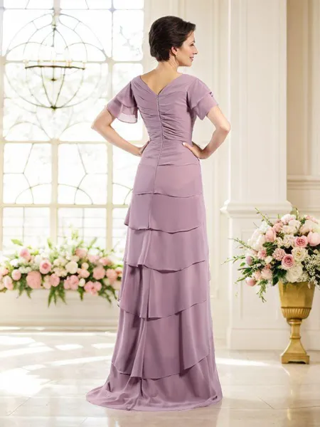 Sheath/Column V-neck...