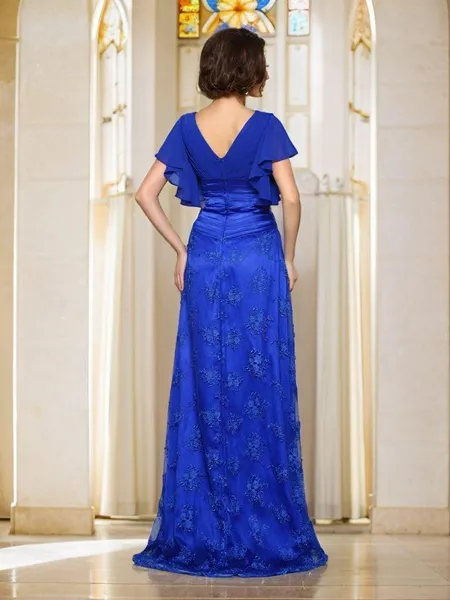 A-Line/Princess V-neck...