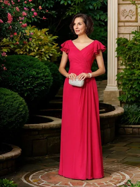 A-Line/Princess V-neck...