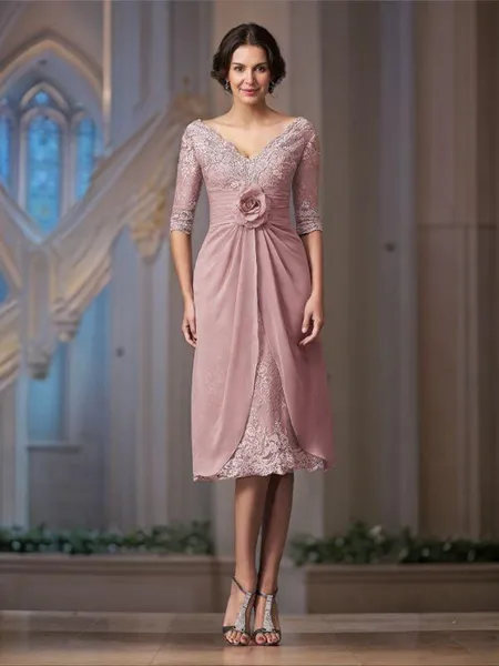 A-Line/Princess V-neck...