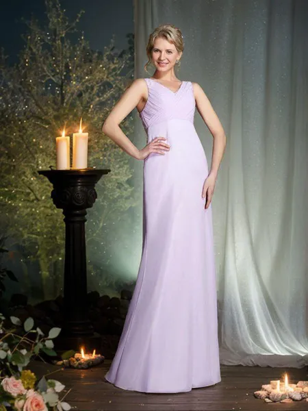 Sheath/Column V-neck...