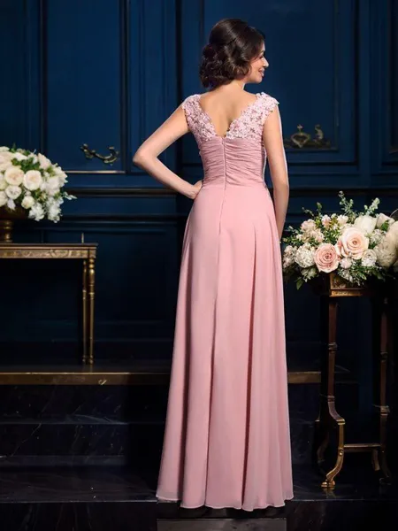 A-Line/Princess V-neck...