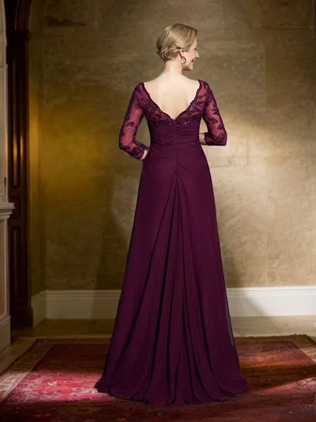 A-Line/Princess V-neck...