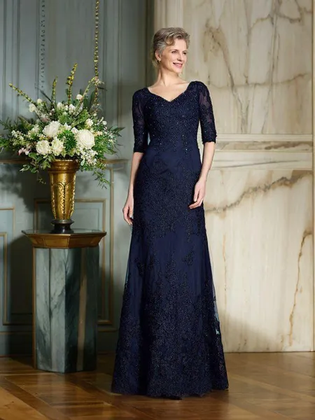 Sheath/Column V-neck...