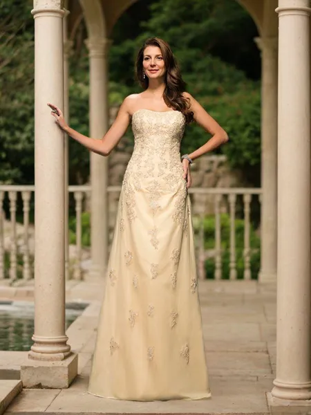 A-Line/Princess Sweetheart Floor-Length Net Mother of the Bride Dresses