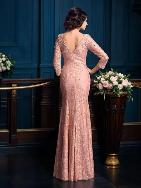 Sheath/Column V-neck...