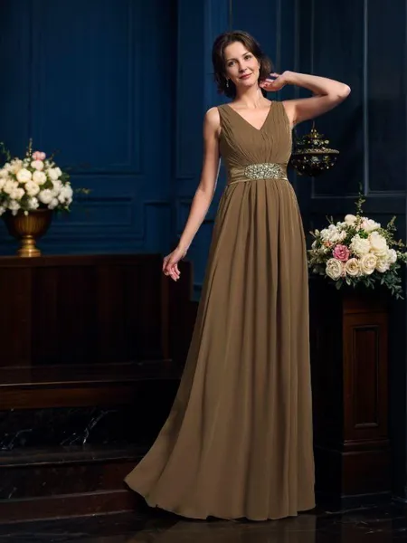 A-Line/Princess V-neck...