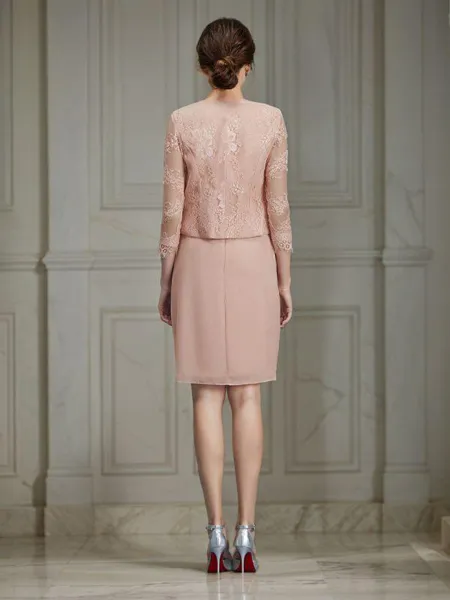 Sheath/Column Sheer Neck...