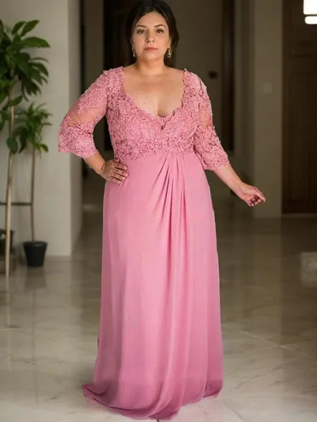 A-Line/Princess V-neck...