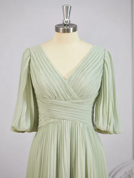 A-Line/Princess V-neck...