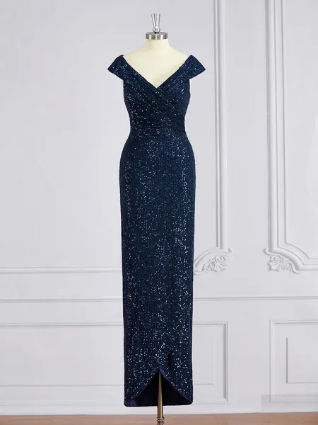 Sheath/Column V-neck...