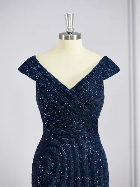 Sheath/Column V-neck...