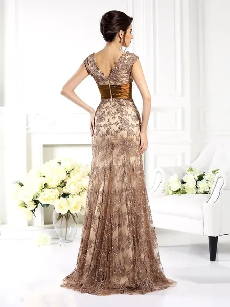 A-Line/Princess V-neck...