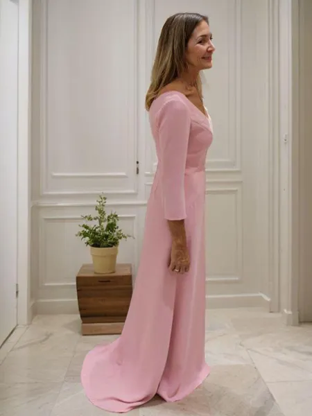 A-Line/Princess V-neck...