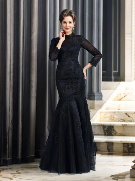 Trumpet/Mermaid High Neck...