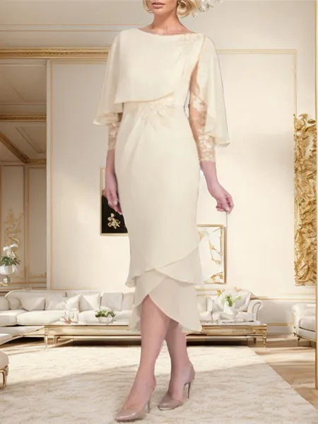 Sheath Bateau 3/4 Sleeves...