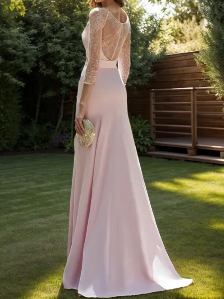 Sheath/Column Stretch Crepe...