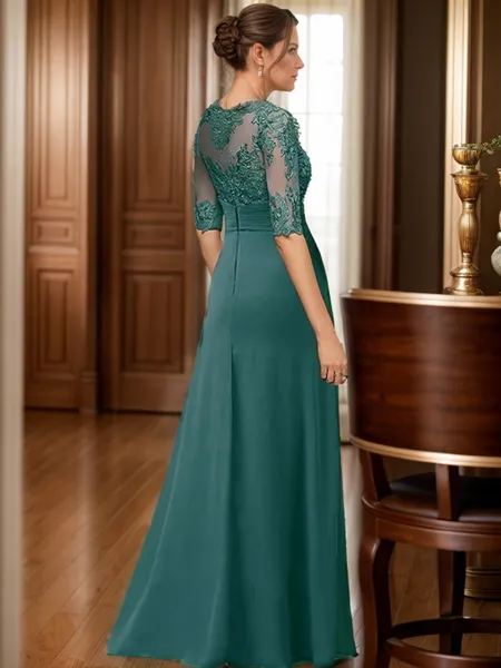 A-line/Princess Chiffon...