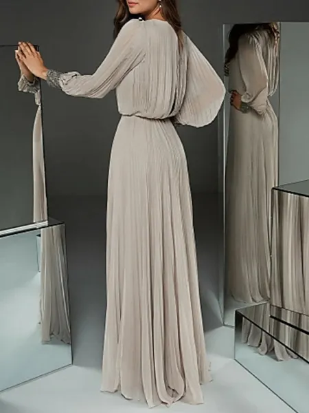 A-line/Princess Chiffon...