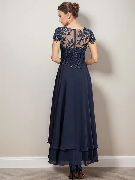 A-line/Princess Chiffon...