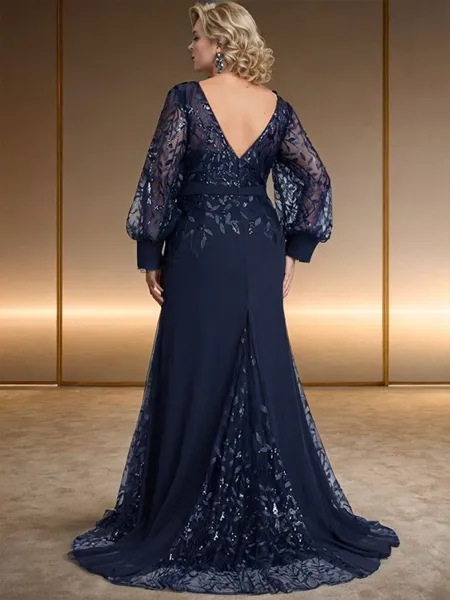 Sheath Scoop Long Sleeves...