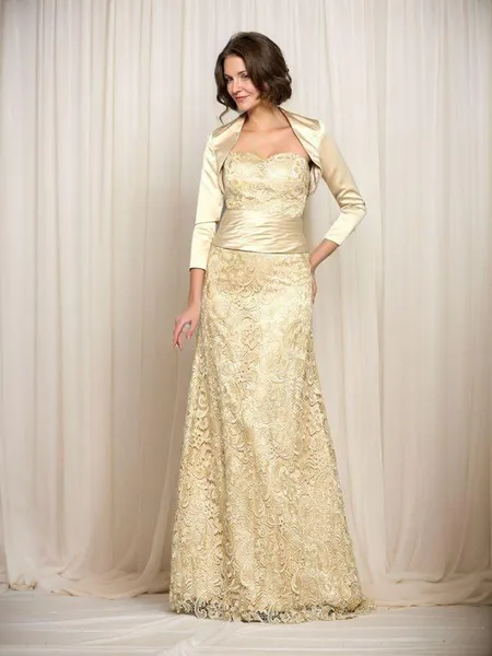 A-Line/Princess Sweetheart Floor-Length Satin Mother of the Bride Dresses