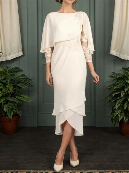 Sheath Bateau 3/4 Sleeves...