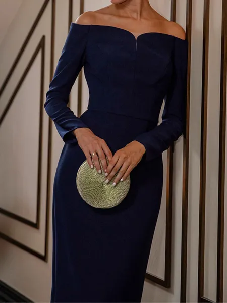 Sheath Off-the-Shoulder...