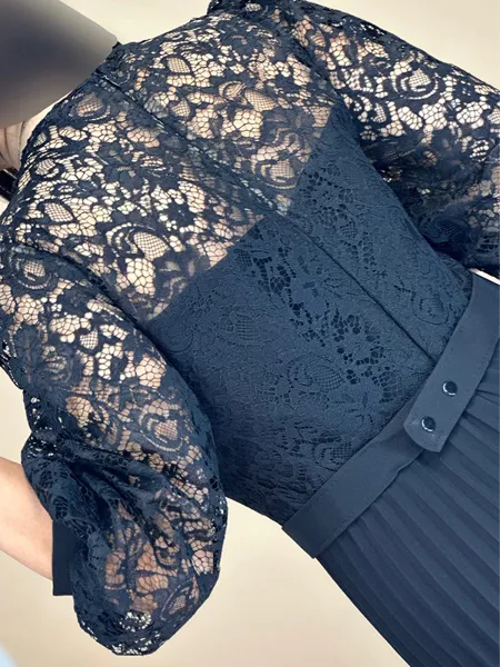 A-line Scoop 3/4 Sleeves...