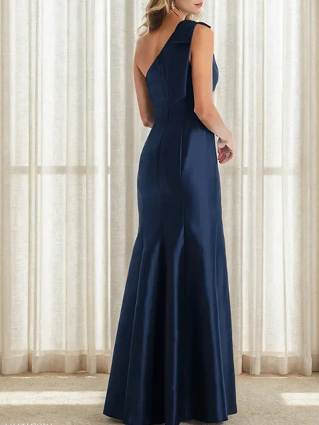 Sheath/Column Satin One...