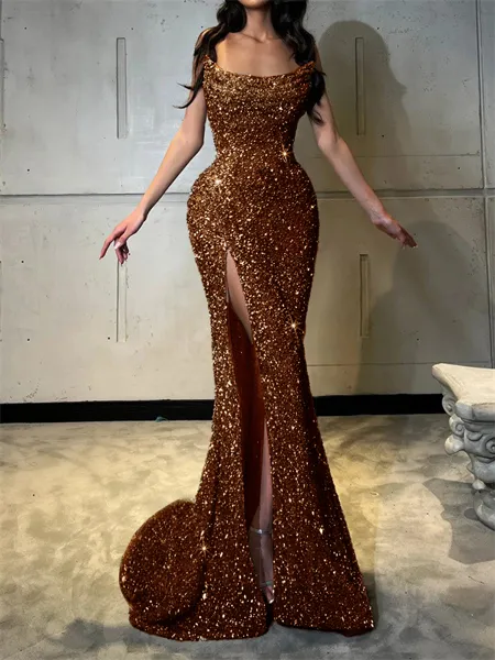 Sheath Straight Court Train...