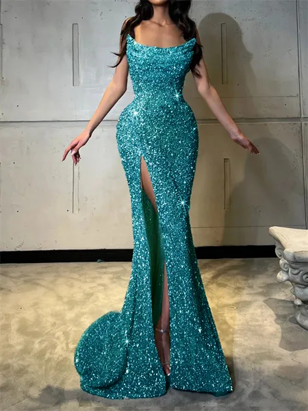 Sheath Straight Court Train...