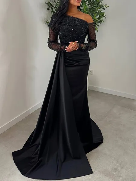 Sheath/Column One-Shoulde...