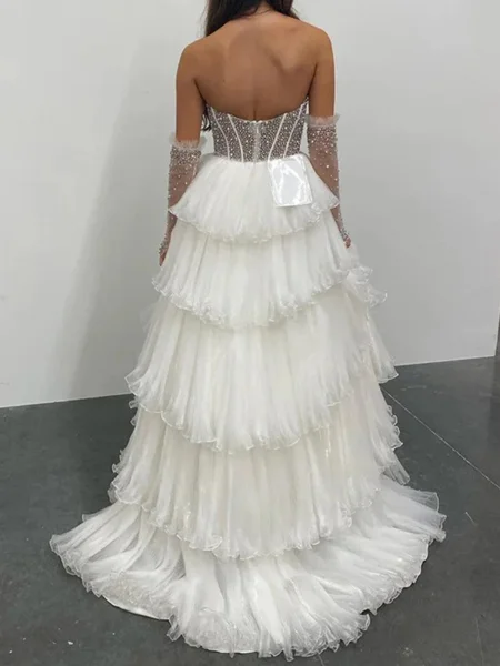 A-line Organza Straight...