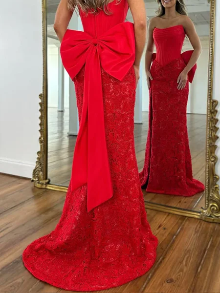 Sheath Satin Straight...