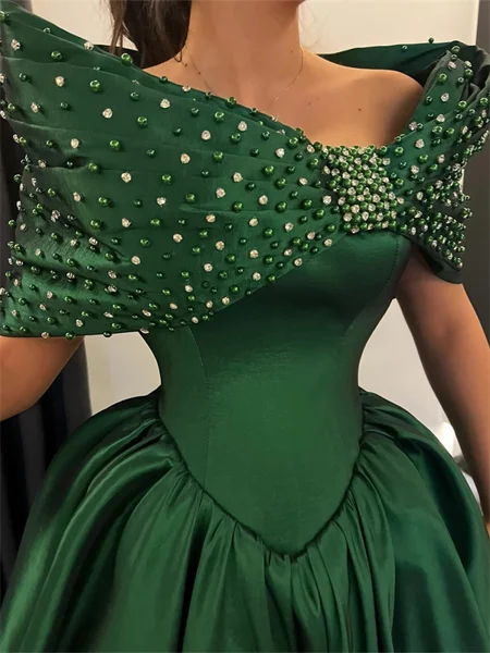 A-line Off-the-Shoulder...