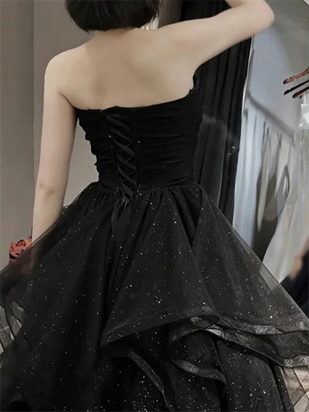 A-line Sweetheart Ruffles...