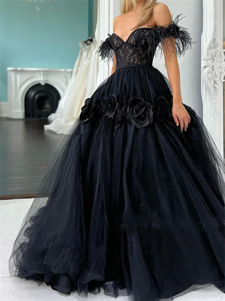 A-line Off-the-Shoulder...