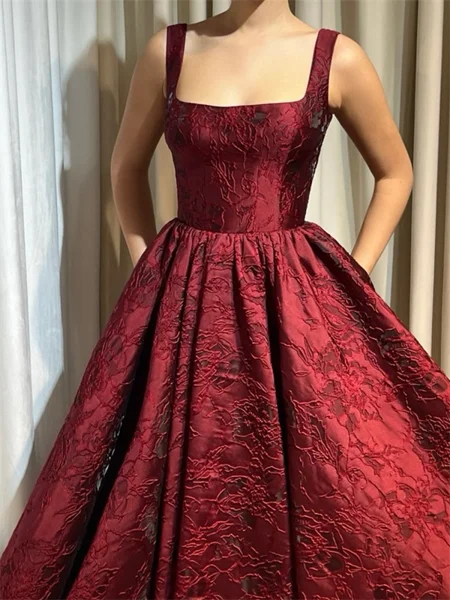 A-line Square Ruffles...