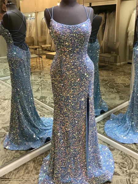 Sheath Spaghetti Straps...