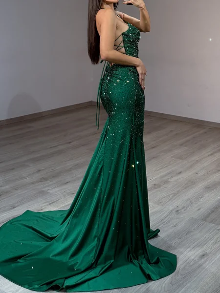 Sheath Spaghetti Straps...