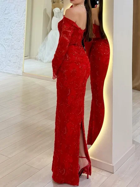 Sheath Off-the-Shoulder...