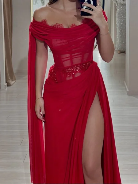 Sheath Off-the-Shoulder...