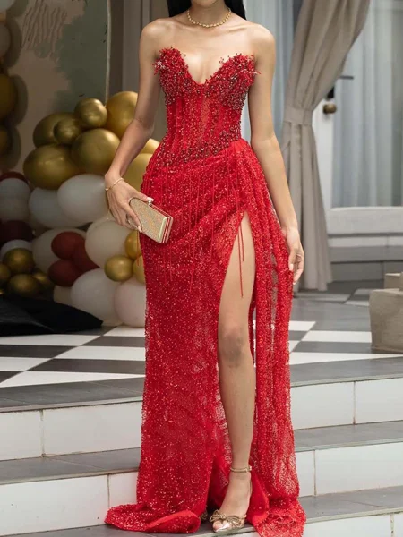 Sheath Sweetheart Beading...