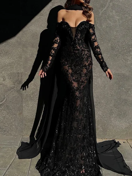 Mermaid Off-the-Shoulder...