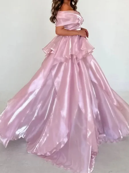 A-line Off-the-Shoulder...