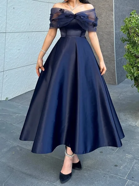 A-line Off-the-Shoulder...