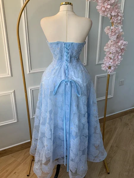 A-line Halter Sequin...